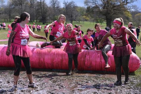 In Pictures Hundreds Take Part In Pretty Muddy Cancer Research Uk Run At Weston Park Express