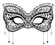 Coloriage Masque Carnaval Mystere Jecolorie