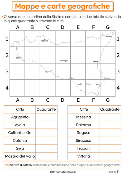 Mappe E Carte Geografiche Schede Didattiche Per La Scuola Primaria