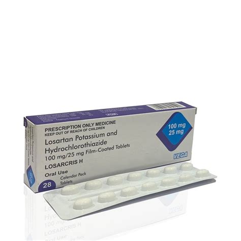 Losarcris H Losartan Potassium Mg Hydrochlorothiazide Mg Tablet