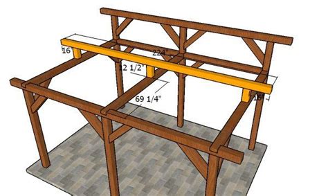 X Lean To Pavilion Free Diy Plans Howtospecialist How To