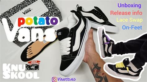 Imran Potato X Vans Vault Knu Skool Vr Unboxing Lace Swapping On