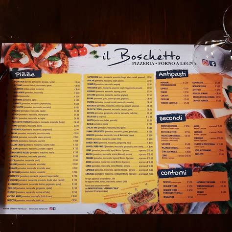 Menu At Il Boschetto Pizzeria Sanfront