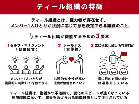 ティール組織とは 機能するための3要素・事例・組織づくりの要点を解説 ツギノジダイ