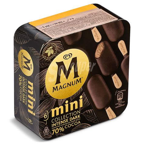 Magnum Frigo Mini Bombón Helado Intense Dark 70 Cacao Collection