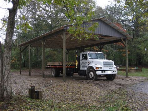 Fine Beautiful Wood Rv Shelter Kits Building A Carport