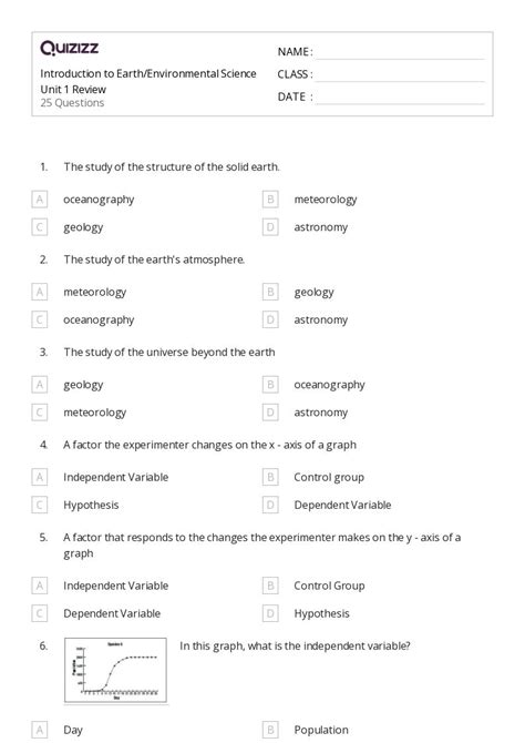 50 Environmental Science Worksheets For 8th Grade On Quizizz Free