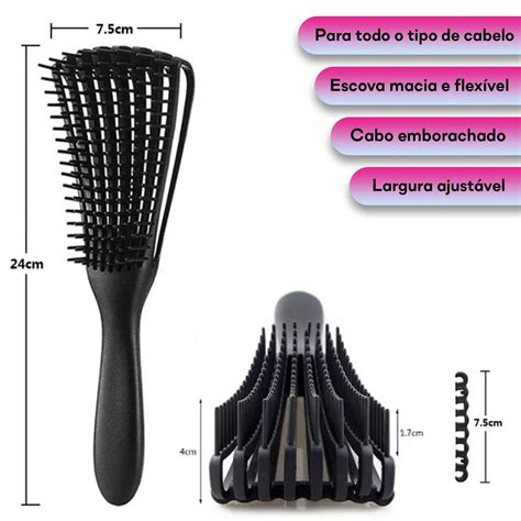 Kit Escova Polvo Para Cabelo Cacheado Desembara A Atacado Usa Magazine