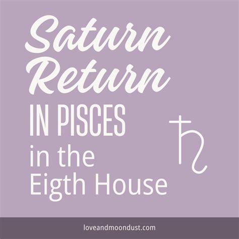 Your Guide To Saturn Return In Pisces In The 8th House