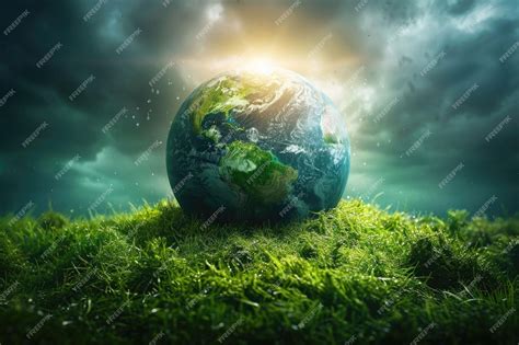 green planet  world environment day concept premium ai generated image