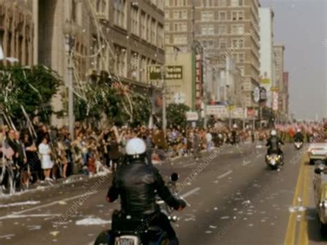 Apollo 8 Celebration Parade Houston Texas Stock Video Clip K006