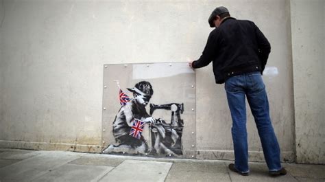 After Uproar Over Removed Mural In London A New Banksy Like Work