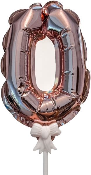 Balon Topper Rose Gold Urodziny Dekoracja Cyfra Inna Marka