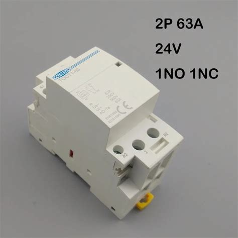 TOCT1 2P 63A AC 24V 50 60HZ 1NO 1NC Din Rail Household Ac Modular