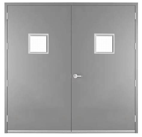 84 In X 96 In 7080 Rhra Commercial Industrial 18 Gauge Hollow Metal Steel Double Door With