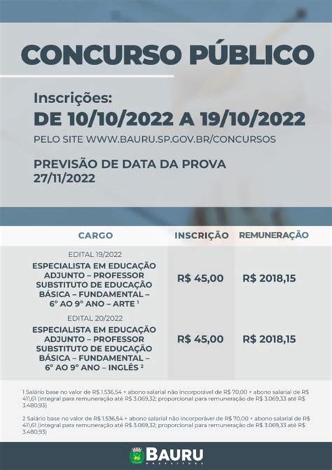 Prefeitura Abre Nesta Segunda Feira Inscri Es De Dois Concursos