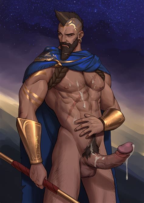 Rule 34 1boy Atreus League Of Legends Balls Beard Big Penis Cum Koyamamichiru Artist