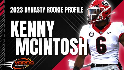 Kenny Mcintosh Dynasty Rookie Profile Draft Yards Per Fantasy