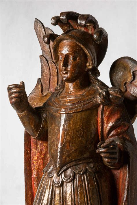 São Miguel Arcanjo Escultura religiosa séc XVII Museu Boulieu