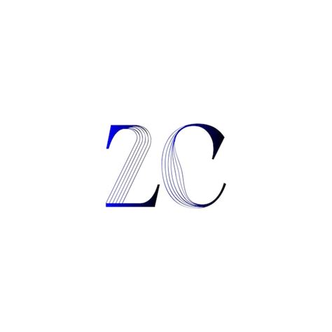 El Logotipo De La Letra Zc Vector Premium