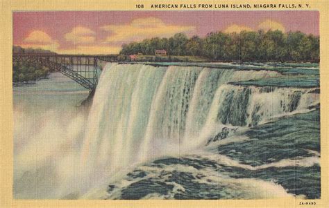 Free Printable Vintage Niagara Falls Postcards Rose Clearfield