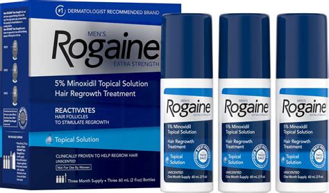 Mens Rogaine Extra Strength 5 Minoxidil Topical Solution