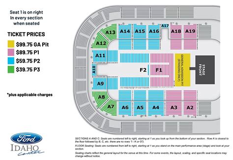 Seating Charts | Ford Idaho Center