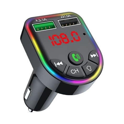 Transmisor F5 Bluetooth Para Carro RGB Precio Guatemala Kemik