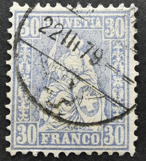 TR98 Timbre Suisse Assise 30 Rp 1879 Kaufen Auf Ricardo