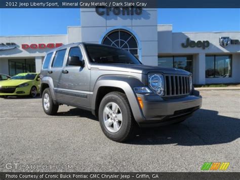 Mineral Gray Metallic 2012 Jeep Liberty Sport Dark Slate Gray