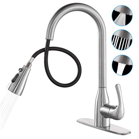 Cobbe High Arch Kitchen Faucet Double Spray Modes Single Handle