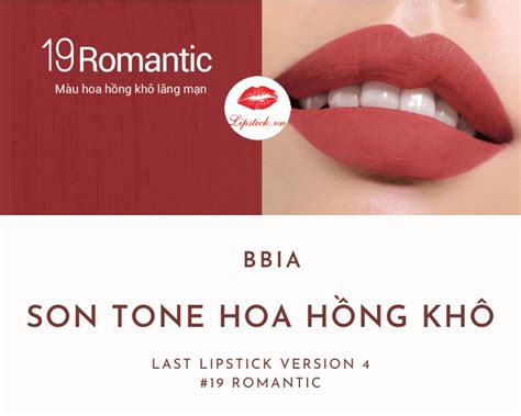 Review Son Bbia 19 Romantic Màu Hoa Hồng Khô Hot Nhất Vỏ Xanh