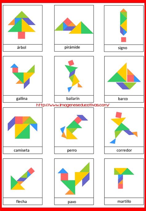 Figuras Para Imprimir Plantillas Incluidas Tangram