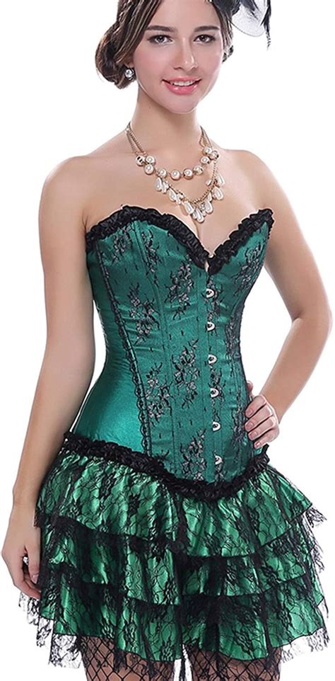 Biran 5 Satin Petticoat Corset Skirt Corset Corsage Dress Fashion Top