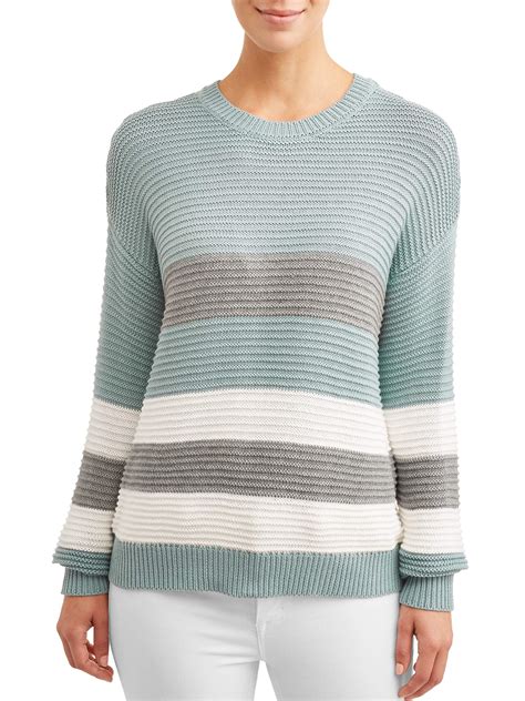 Time And Tru Womens Ottoman Stitch Sweater