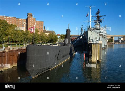 Uss Little Rock Destroyer And Uss Croaker Submarine Naval And Military