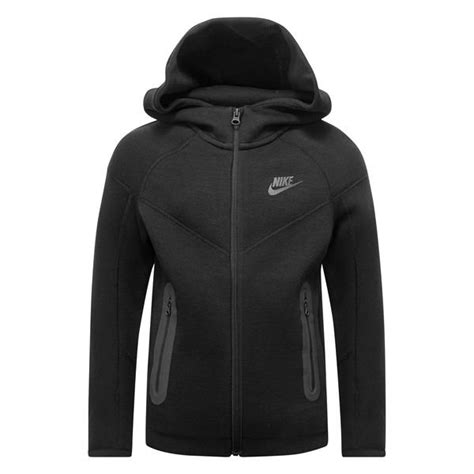 Nike Luvtröja Nsw Tech Fleece 24 Svart Barn