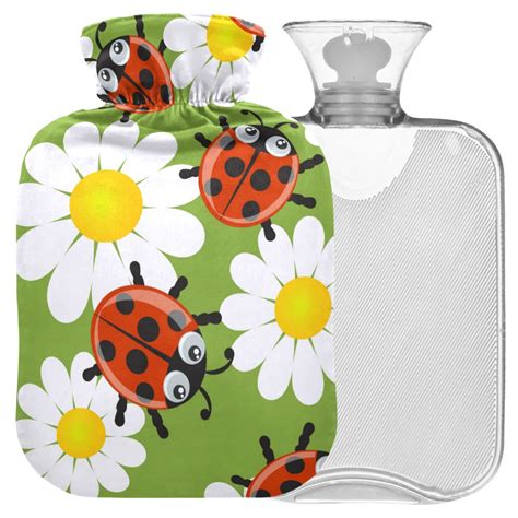 Buy Naanle Cartoon Daisy Mary Beetle Transparent Hot Water Bottle L Ideal For Menstrual