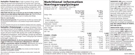 Herbalife Protein Bars Citrus Lemon £ 1449