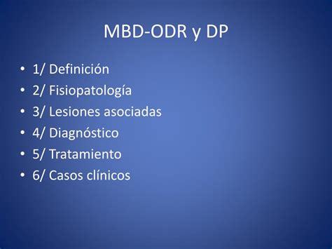 PPT Cuidados prácticos de MBD ODR en DP PowerPoint Presentation free