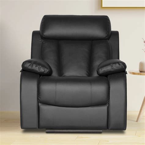 Seater Manual Recliner Chair Magna Black Recliner Sofa Recliner