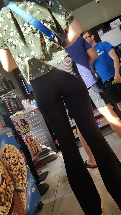 A Gorgeous Blonde In Tight Black Leggings My Best Capture OC