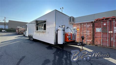 30ft Long Concession Trailer 3 Axel 6ft Screen Porch 24FT Kitchen