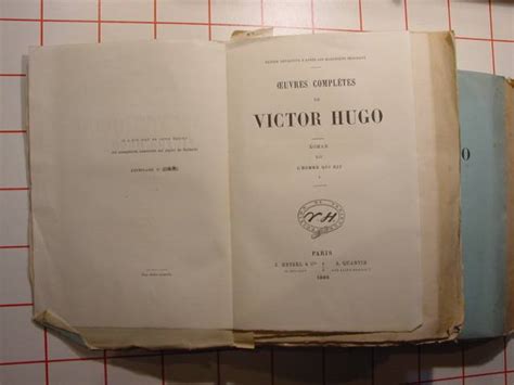 l homme qui rit oeuvres complètes roman de HUGO Victor 1883