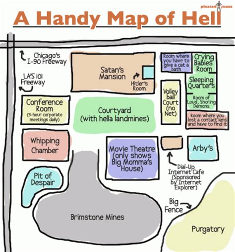 A Handy Map of Hell - Neatorama