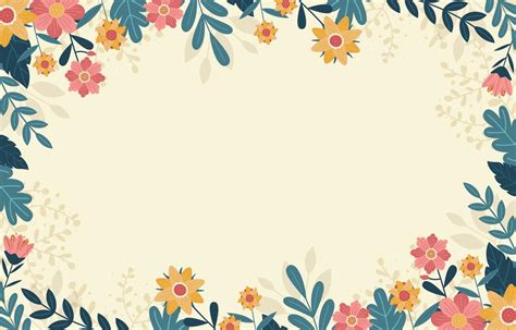 Spring Border Background 15652600 Vector Art at Vecteezy