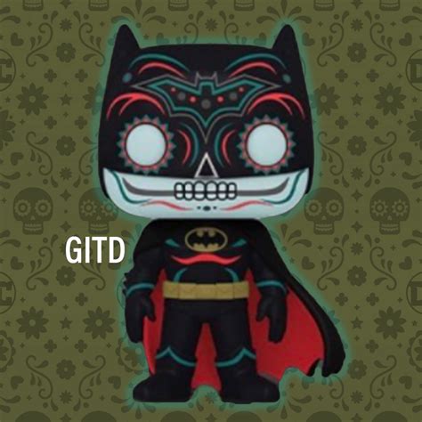 Funko POP DC Heroes Dia De Los DC Batman GITD Exclusive