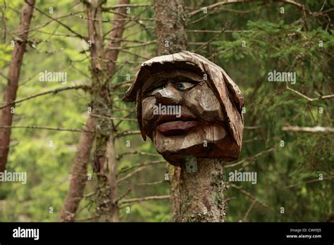 Troll Sculptures In The Troll Forest Bergen Norway Stock Photo