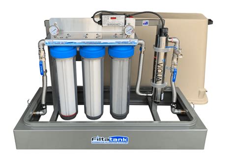 Triple Free Standing Rainwater Filtration System With Uv The Tank