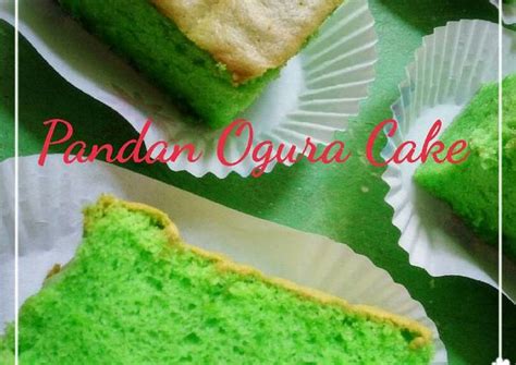 Resep My First Pandan Ogura Cake Oleh Bu Hadi Cookpad